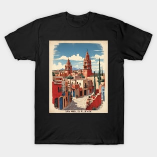 San Miguel de Allende Mexico Tourism Vintage Poster 2 T-Shirt